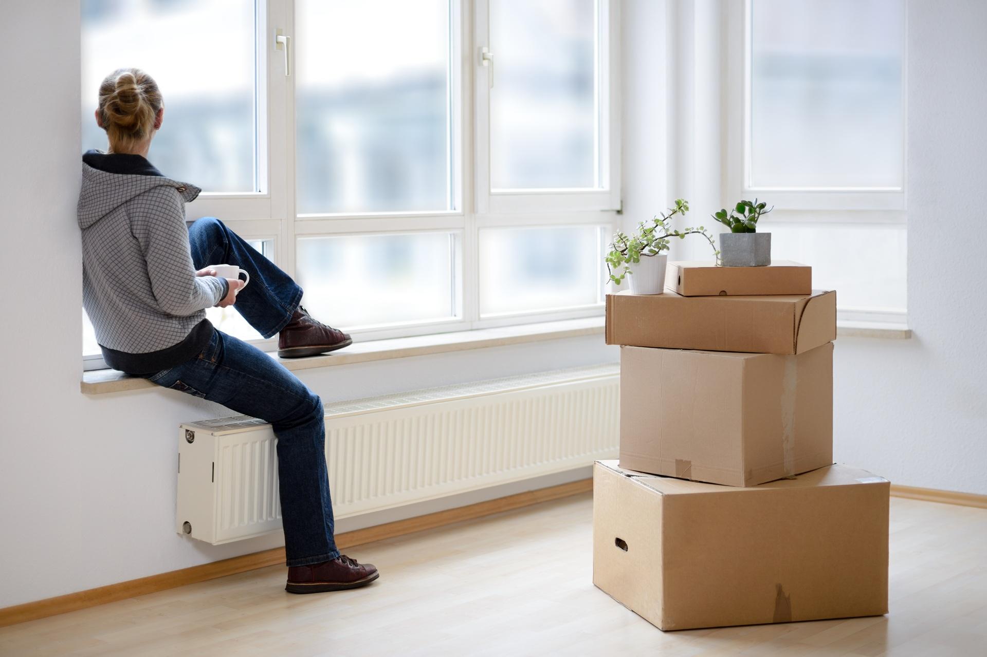 Umzug in Hamm mit Ausblick in neuer Wohnung