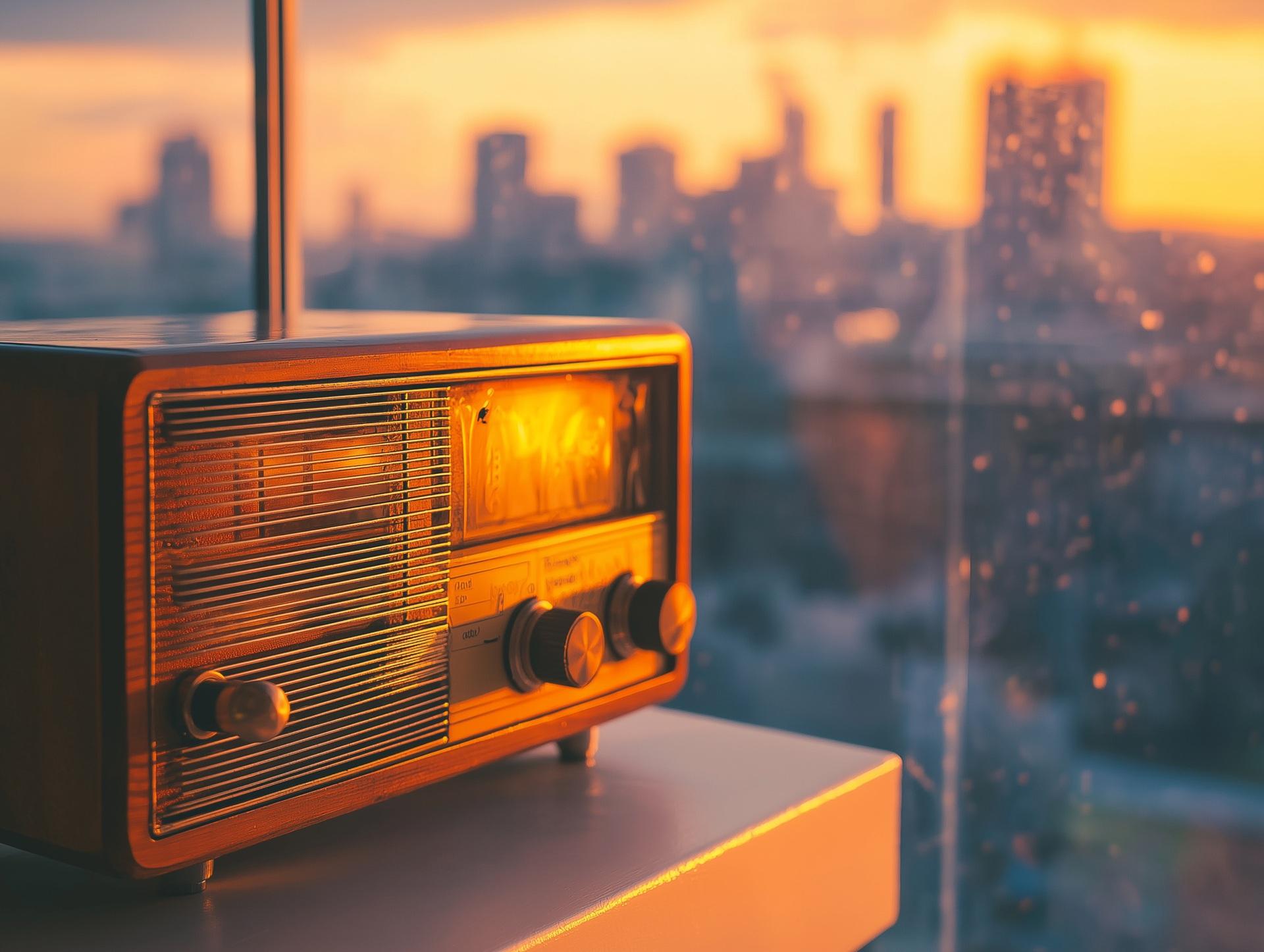 Altes Radio im Sonnenlicht | VHS digitalisieren

